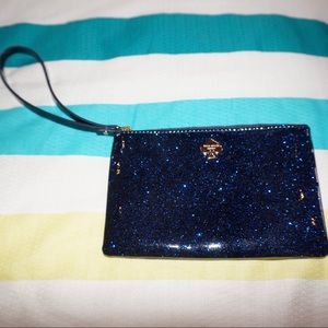 Kate Spade Blue Speckled Wristlet